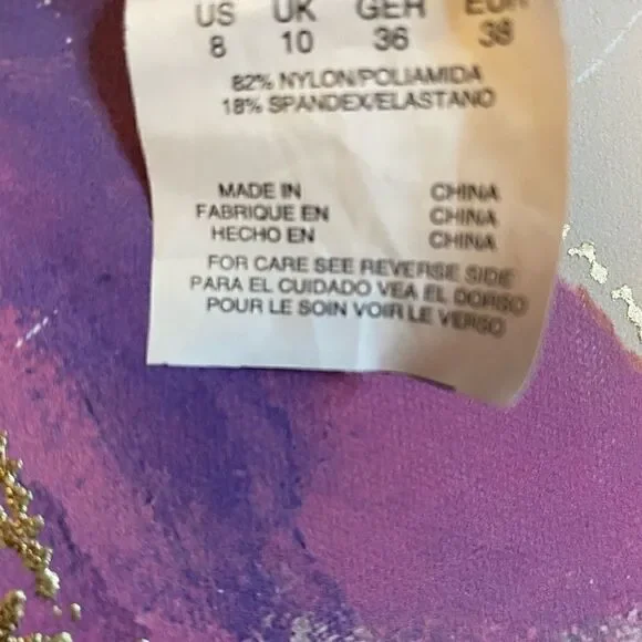 Swim solutions chain print underwire tankini top - Picture 7 of 8